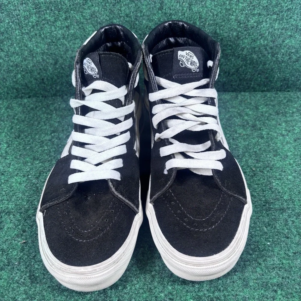 VANS Sk8-Hi Men's Black/White Checkerboard Lace-Up High Top Sneakers Mens 8